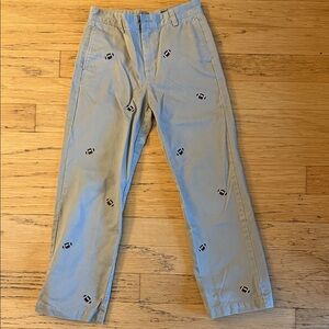 Vineyard Vines Kids Khaki Chinos with Football Embroidery